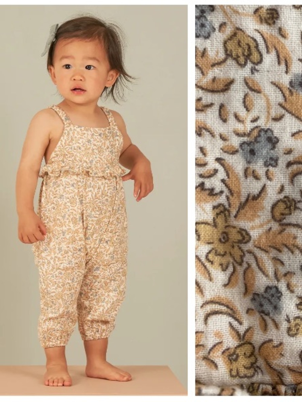 Rylee + Cru Kinsley Floral Cotton Romper 2t